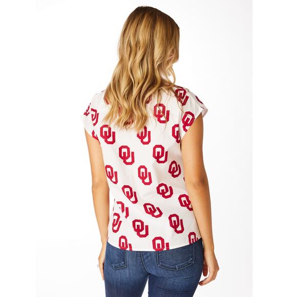 Stewart Simmons OU Women’s Team Button‑Up Med• University of Oklahoma Print - Picture 15 of 15